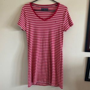 Red and white striped Tony Hilfiger dress